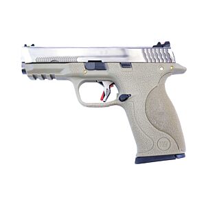 We big bird FORCE CUSTOM gas pistol tan (silver/gold)