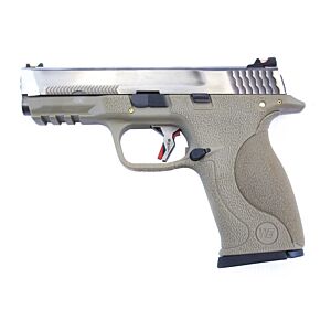 We big bird FORCE CUSTOM gas pistol tan (silver/silver)