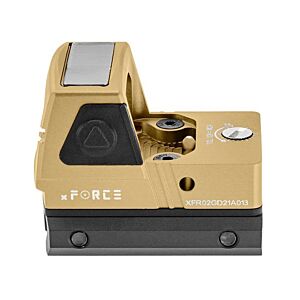 JJ airsoft ottica X-FORCE solar power RMR red dot sight set (dorata)