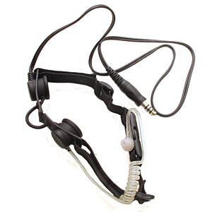 Z-tactical laringofono con auricolare per radio ricevitori