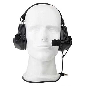 Z-tactical cuffie radio riceventi con microfono (nera)